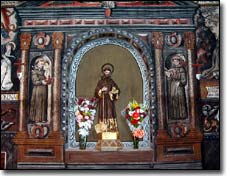 Retablo finjido de San Francisco